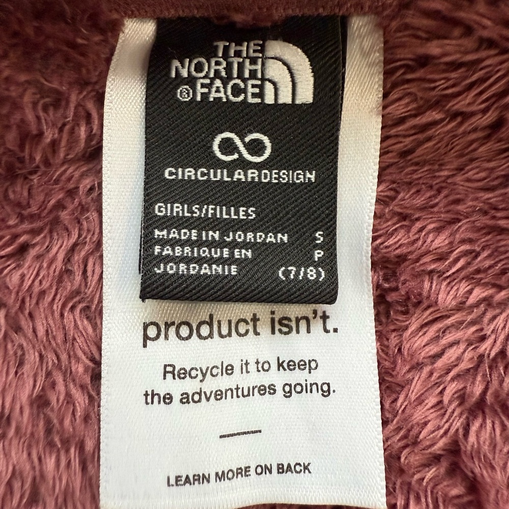 The North Face Maroon Fleece Jacket - Picture 5 of 5